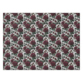 Nappe Roses Bourguignon Foncé Semblables à du Velours Av (Devant (Horizontal))