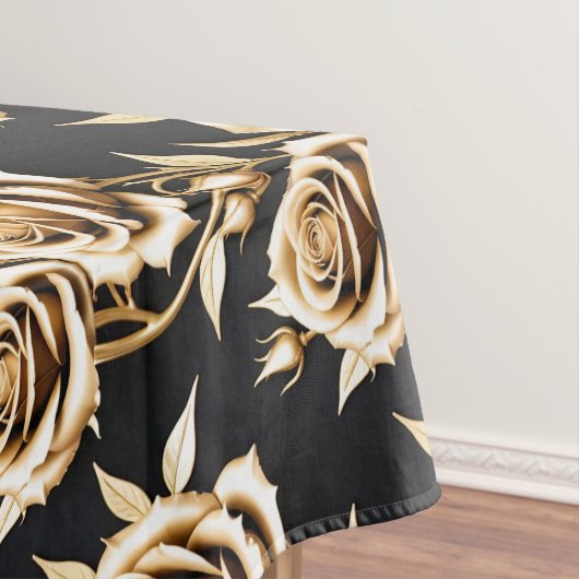 Nappe Roses Dorées Avec Des Bords Métalliques Pointus (In Situ)