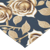 Nappe Roses Dorées Avec Finition Métallique (Angle)