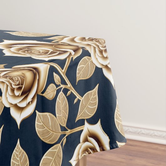 Nappe Roses Dorées Avec Finition Métallique (In Situ)