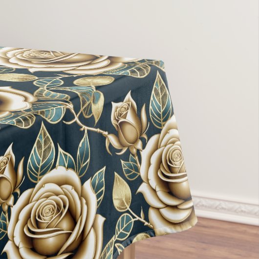 Nappe Roses dorées avec une finition métallique (In Situ)