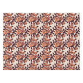 Nappe Roses hautement stylisées dans des nuances d'orang (Devant (Horizontal))