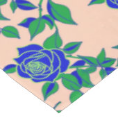 Nappe Roses In Striking Electric Blue With Green Leaves (Angle)