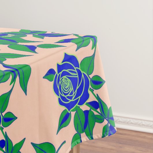 Nappe Roses In Striking Electric Blue With Green Leaves (In Situ)