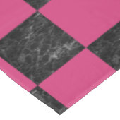 Nappe Roses indien de marbre noires modernes élégantes (Angle)