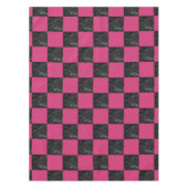 Nappe Roses indien de marbre noires modernes élégantes (Devant)