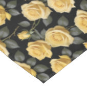 Nappe Roses Jaune Doré (Angle)