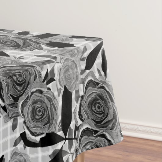 Nappe Roses noirs, rose, noirs et gris (In Situ)