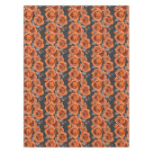 Nappe Roses Orange Rouillé Chaud (Devant)