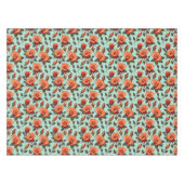 Nappe Roses oranges et rouges vibrantes (Devant (Horizontal))