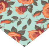 Nappe Roses oranges et rouges vibrantes (Angle)