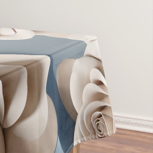 Nappe Roses rendus en 3D dans des nuances de bleu et de (In Situ)