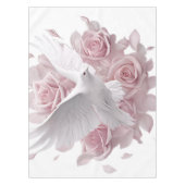 Nappe Roses roses + colombe (Devant)