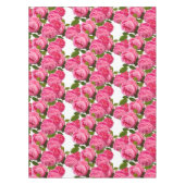Nappe Roses roses roses élégantes sur floral blanc (Devant)