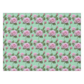 Nappe Roses roses tendres avec des reflets de lavande su (Devant (Horizontal))