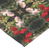 Nappe Roses Rouge et Blanc trempés Abstraits (Angle)