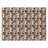 Nappe Roses Rouge Foncé Avec Feuilles Vert Foncé (Devant (Horizontal))