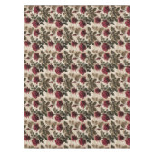 Nappe Roses Rouge Foncé Avec Feuilles Vert Foncé (Devant)