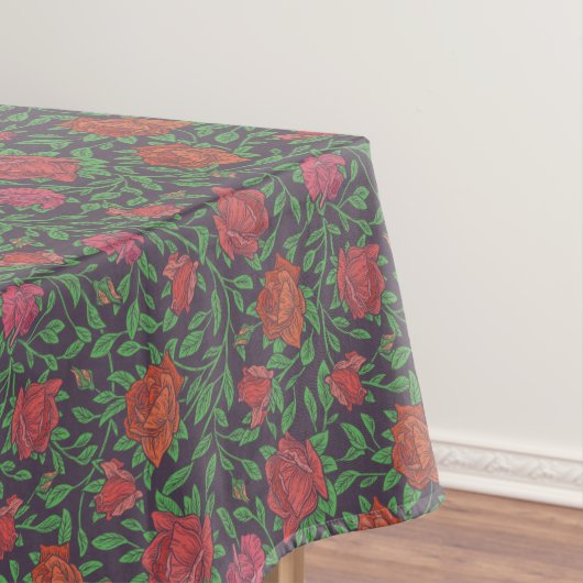 Nappe Roses rouges et fuchsia parfaites de style gothiqu (In Situ)