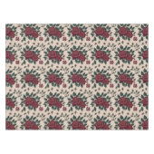 Nappe Roses rouges foncés avec des feuilles vertes (Devant (Horizontal))