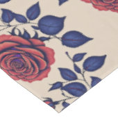 Nappe Roses rouges peintes à main levée en gras (Angle)