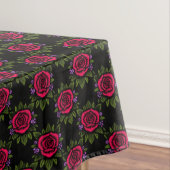Nappe Roses rouges sur fond noir (In Situ)