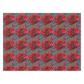 Nappe Roses Rouges Veloutées (Devant (Horizontal))