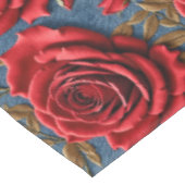 Nappe Roses Rouges Veloutées (Angle)