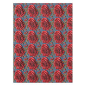 Nappe Roses Rouges Veloutées (Devant)