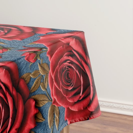 Nappe Roses Rouges Veloutées (In Situ)