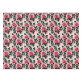Nappe Roses rouges vives avec des feuilles vert foncé (Devant (Horizontal))