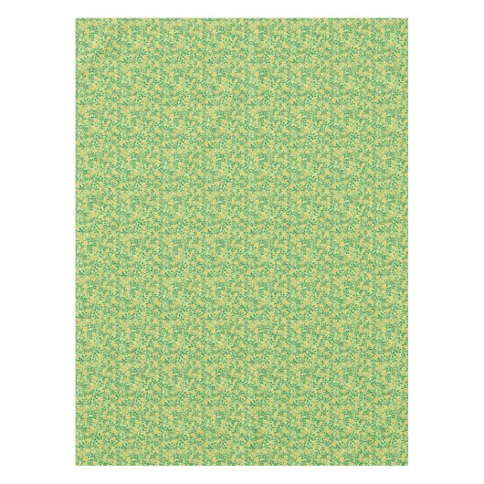 Nappe Roses sauvages en jaune et vert (Devant)