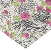 Nappe Roses sur le motif animal (Angle)
