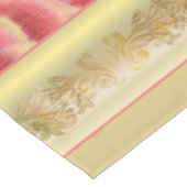 Nappe ROSES SUR OR ~ Tissu de table (Angle)