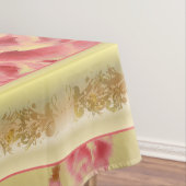 Nappe ROSES SUR OR ~ Tissu de table (In Situ)