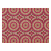 Nappe Rosettes rouge or jaune Mandala (Devant (Horizontal))