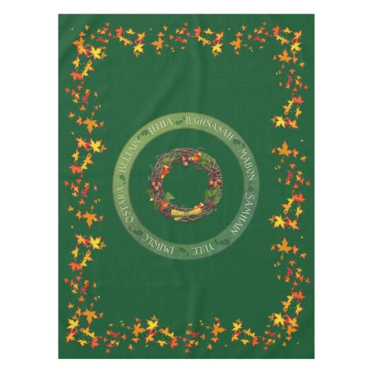 Nappe Roue d'automne du tissu d'autel d'année (Devant)