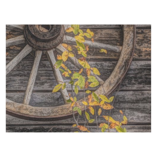 Nappe Roue en Wagon Rustique Campagne (Devant (Horizontal))