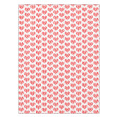 Nappe Rouge Abstrait n Blancs Valentine Coeur (Devant)