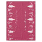 Nappe Rouge avec arbre de Noël blanc (Devant)