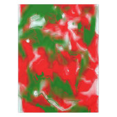 Nappe Rouge, blanc et vert Abstrait (Devant)