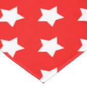 Nappe Rouge Blanc étoiles Motif décoratif (Angle)