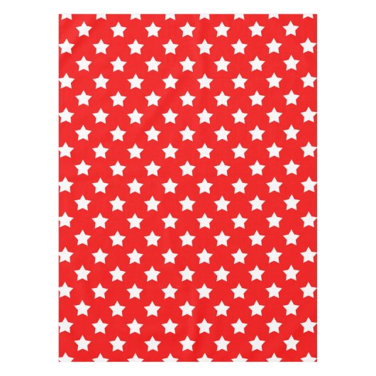 Nappe Rouge Blanc étoiles Motif décoratif (Devant)