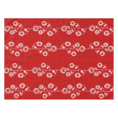 Nappe Rouge Blanc Floral (Devant (Horizontal))