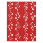 Nappe Rouge Blanc Floral (Devant)