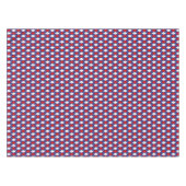 Nappe Rouge, Blanc, Jacquard Bleu 2-52x70 COTON TABLECLO (Devant (Horizontal))