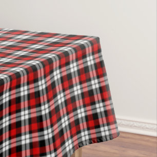 Nappe Rouge Blanc Noir Buffalo Check Plaid Motif