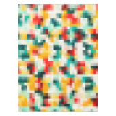 Nappe Rouge bleu vert jaune blanc Motif Abstrait (Devant)