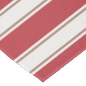 Nappe Rouge Classique, Blanc et Rayures de Souris Mocha (Angle)