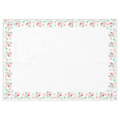 Nappe rouge de frontière de Flamant rose de Noël (Devant (Horizontal))